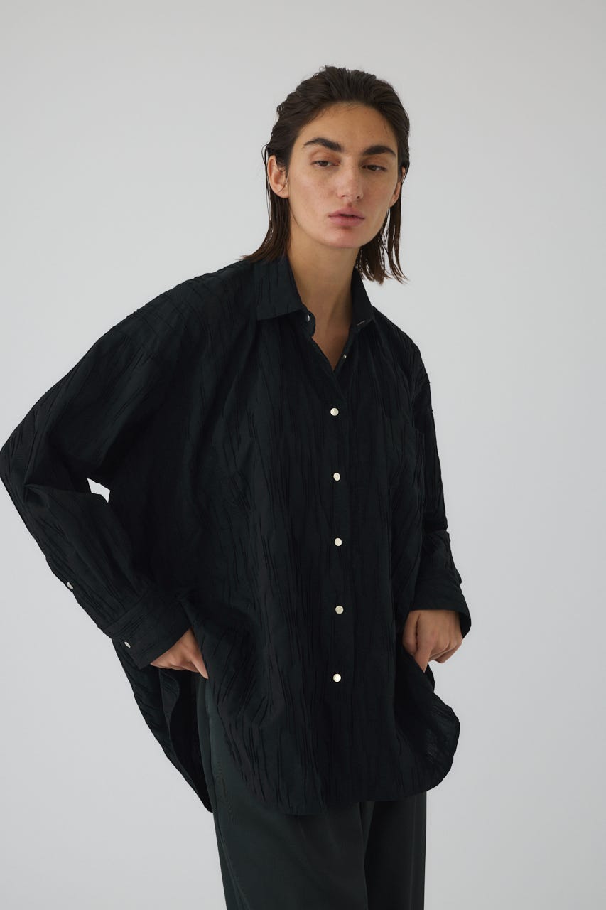 3/4 order start Tuck pleats back volume SH NVY FREE