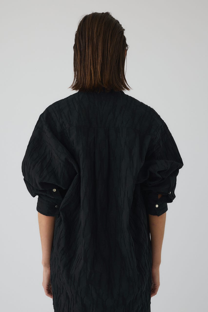 3/4 order start Tuck pleats back volume SH NVY FREE