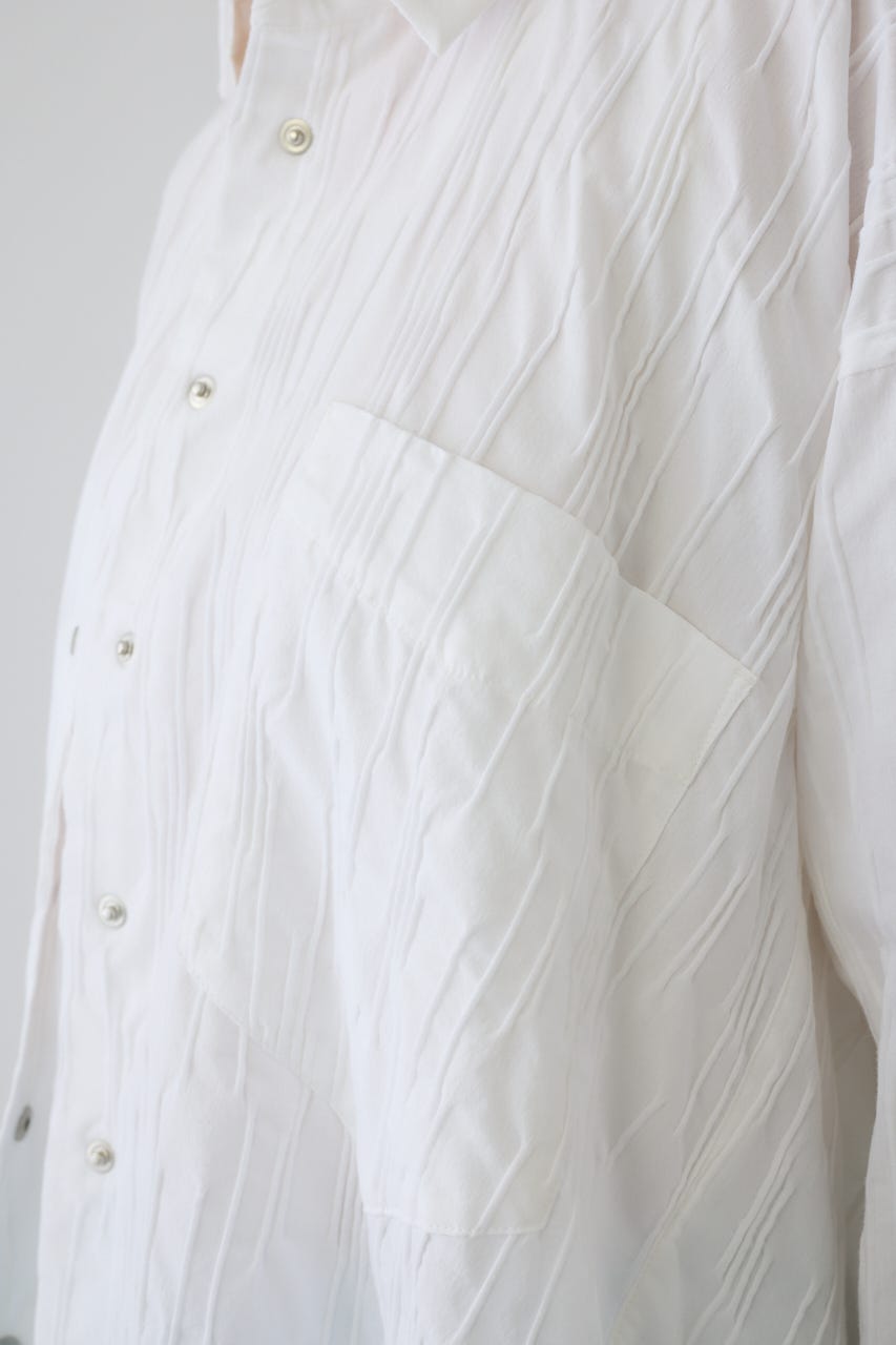 3/4 order start Tuck pleats back volume SH WHT FREE