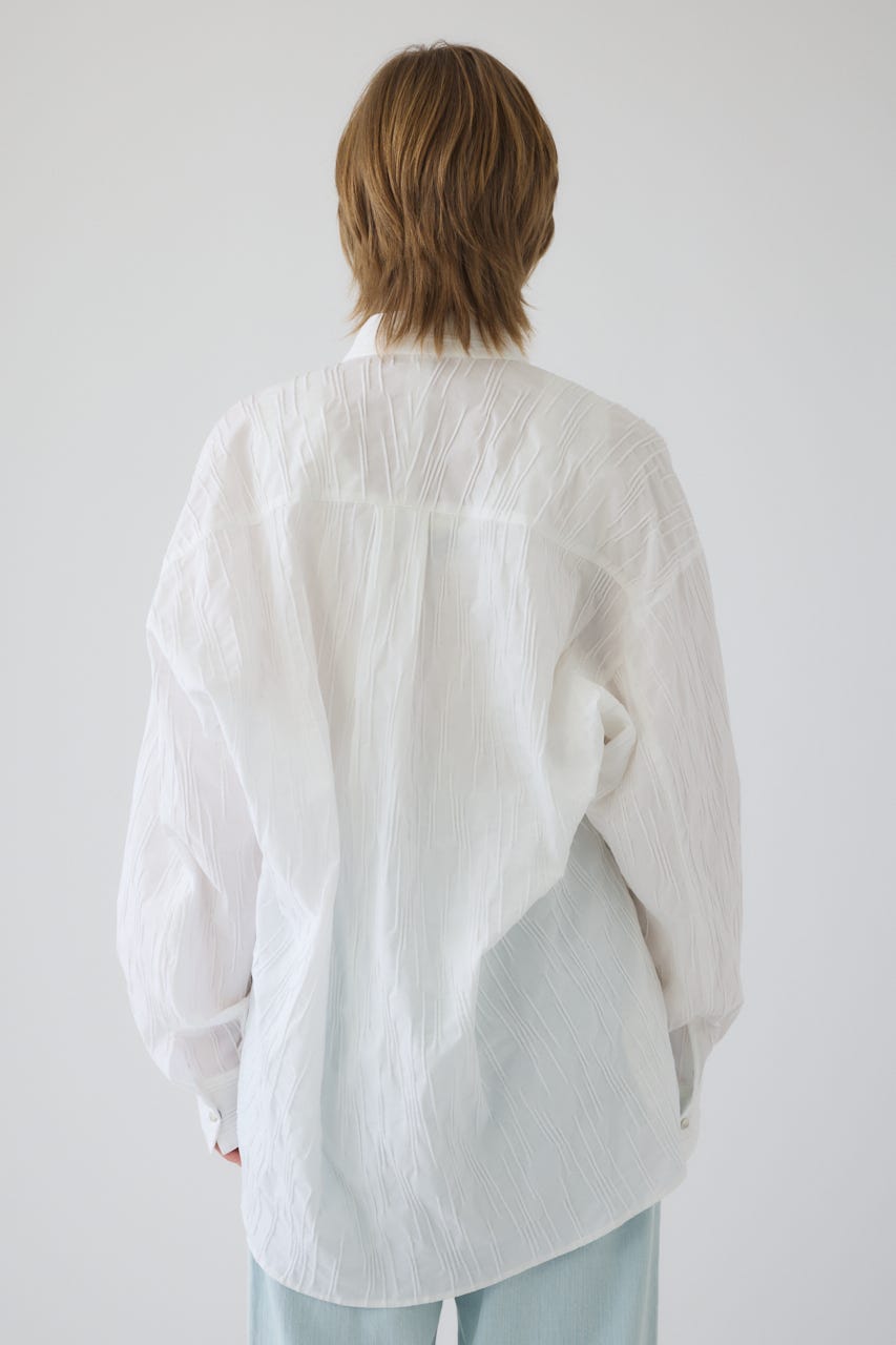 3/4 order start Tuck pleats back volume SH WHT FREE