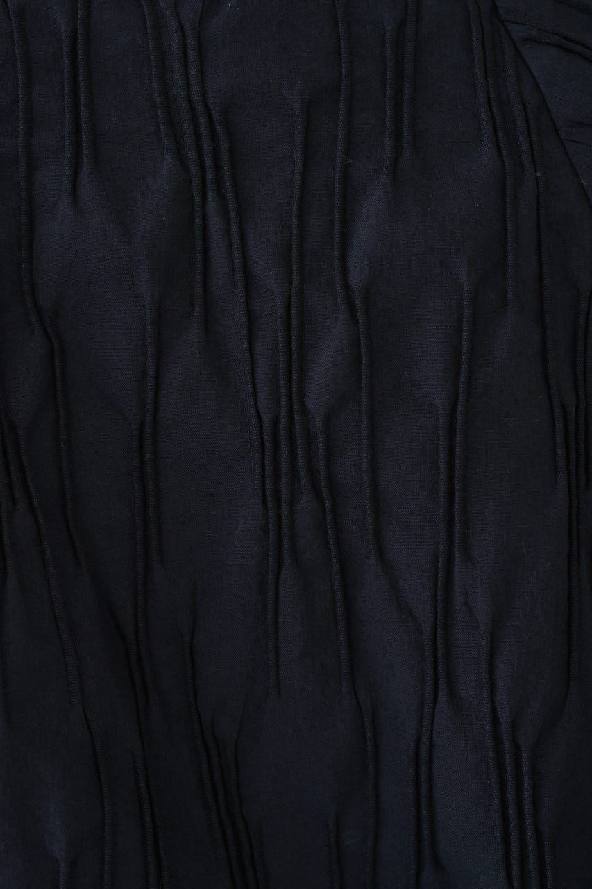 3/4 order start Tuck pleats raglan blouse NVY FREE