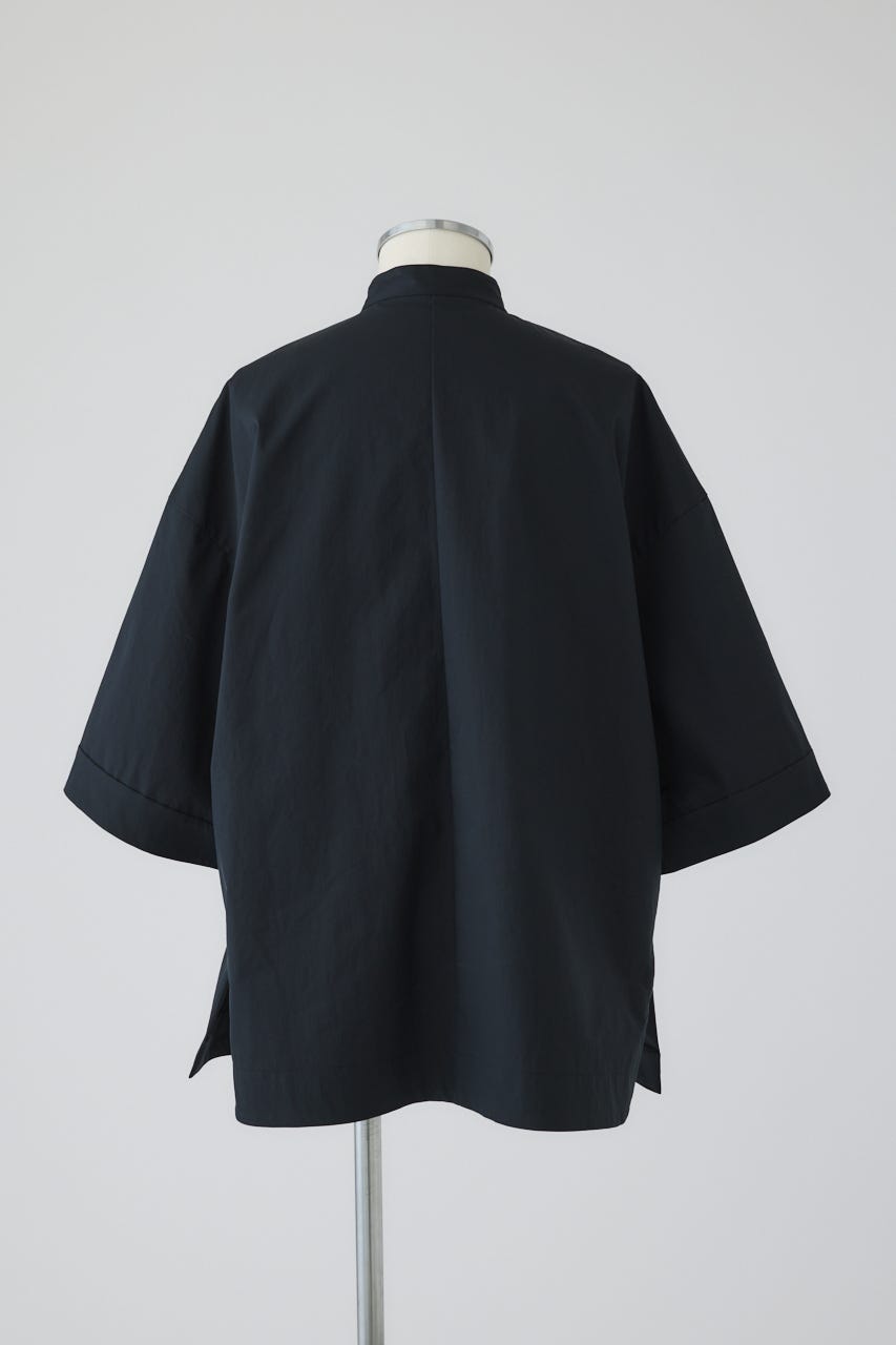 Band collar detail tops BLK FREE