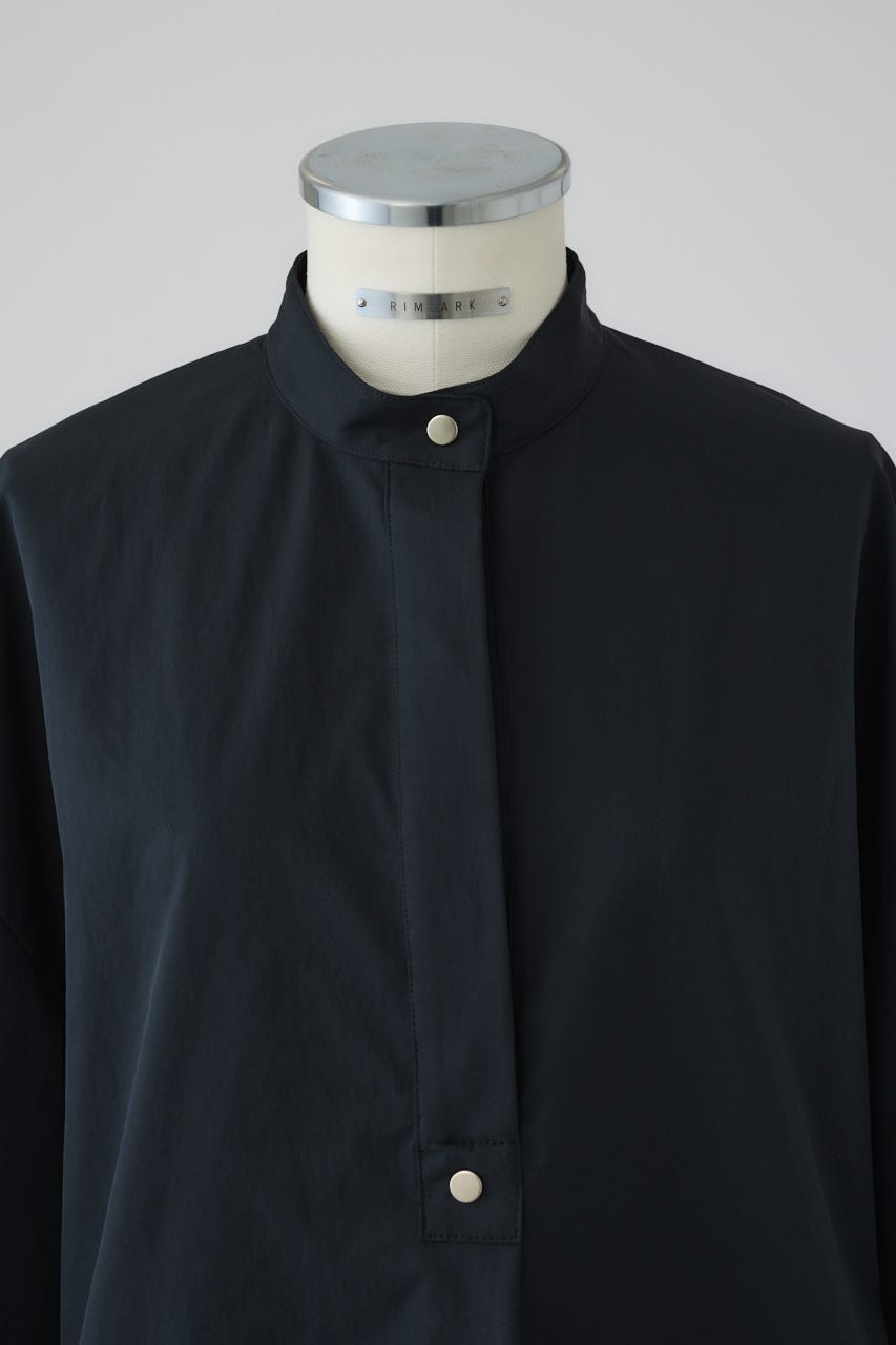 Band collar detail tops BLK FREE