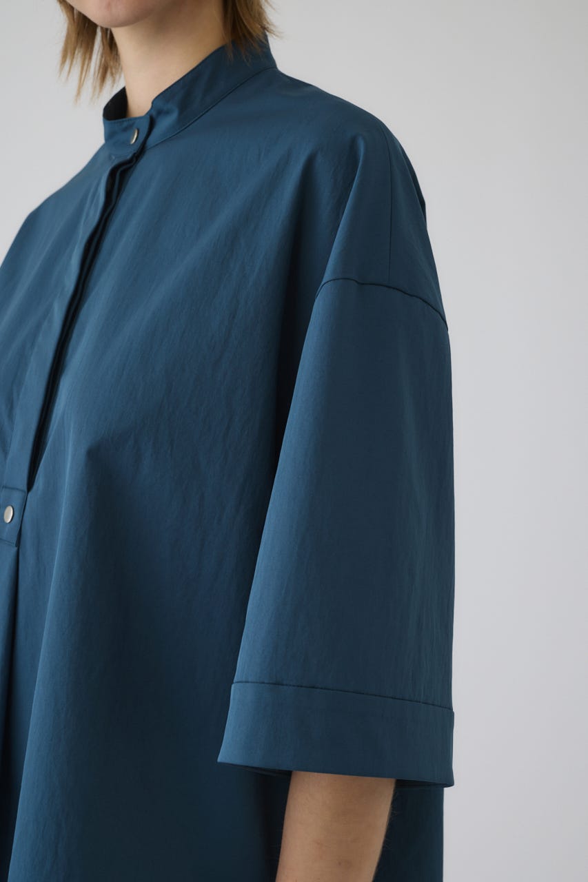 Band collar detail tops D/BLU FREE