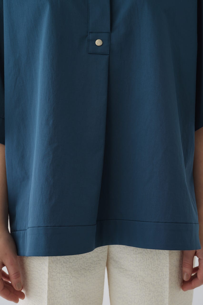 Band collar detail tops D/BLU FREE