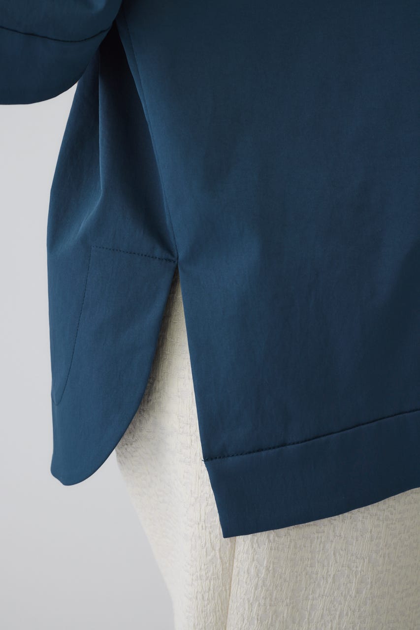 Band collar detail tops D/BLU FREE