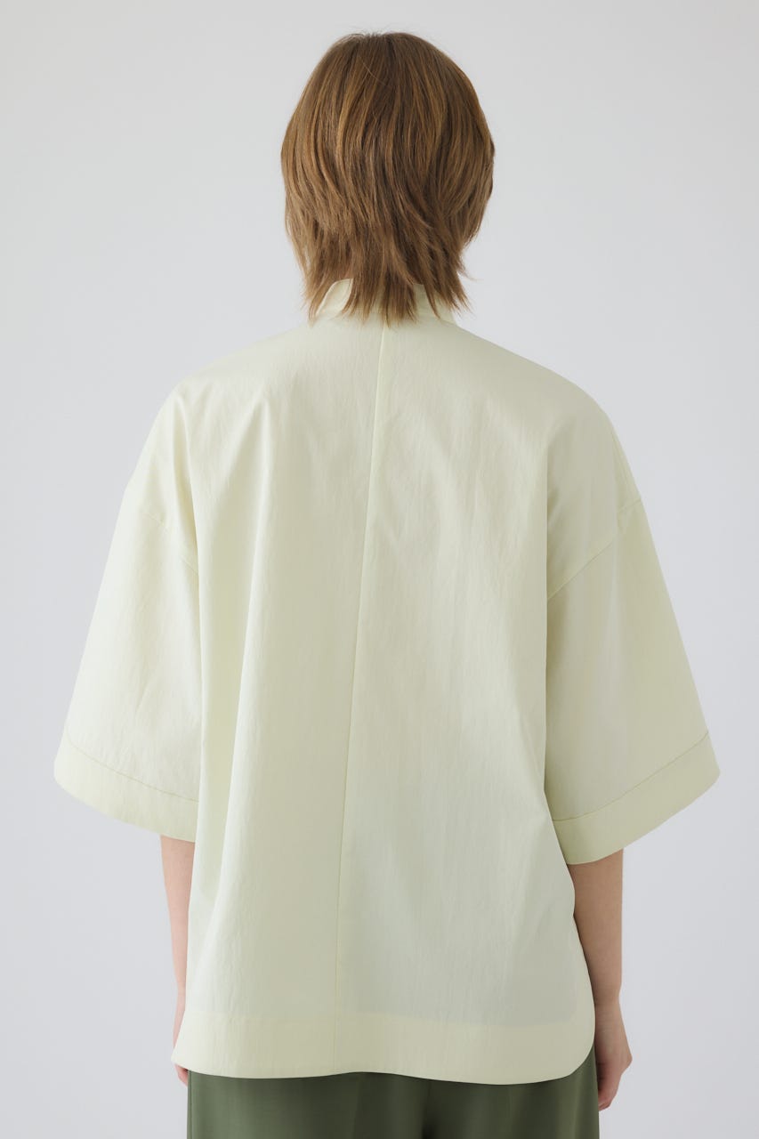 Band collar detail tops L/YEL FREE