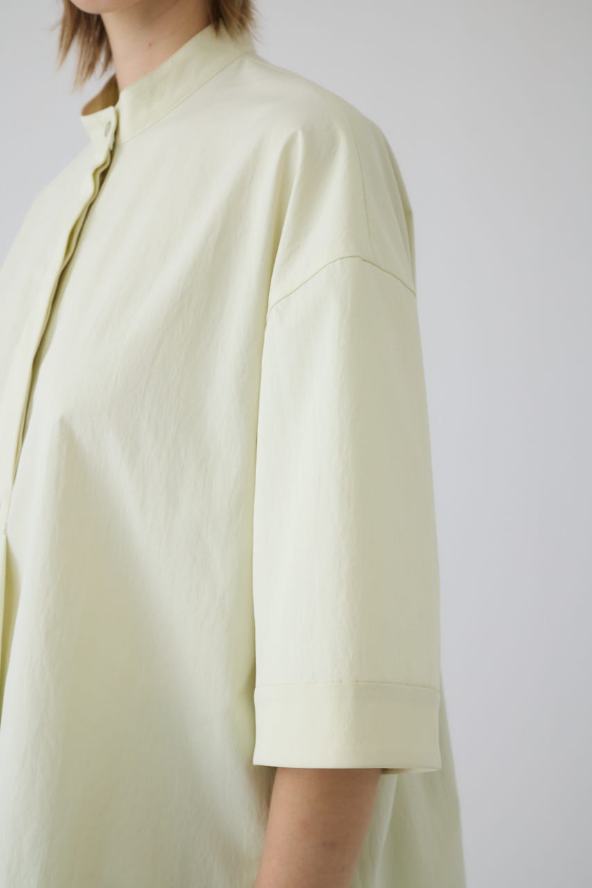 Band collar detail tops L/YEL FREE