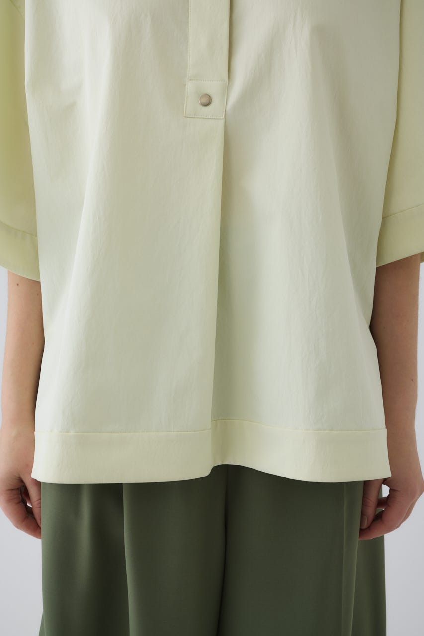 Band collar detail tops L/YEL FREE