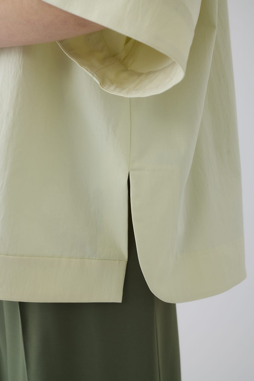 Band collar detail tops L/YEL FREE