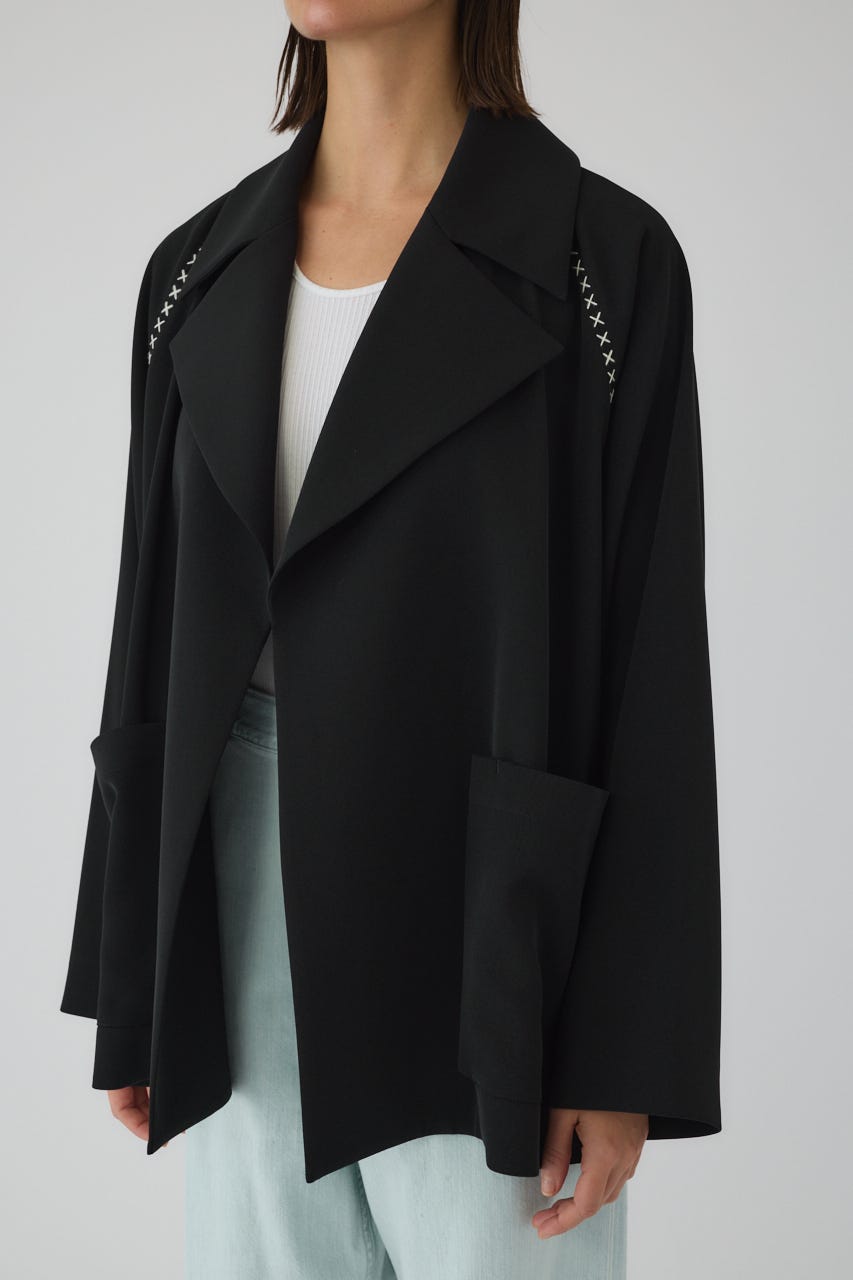 3/4 order start Hidden detail over trench BLK FREE