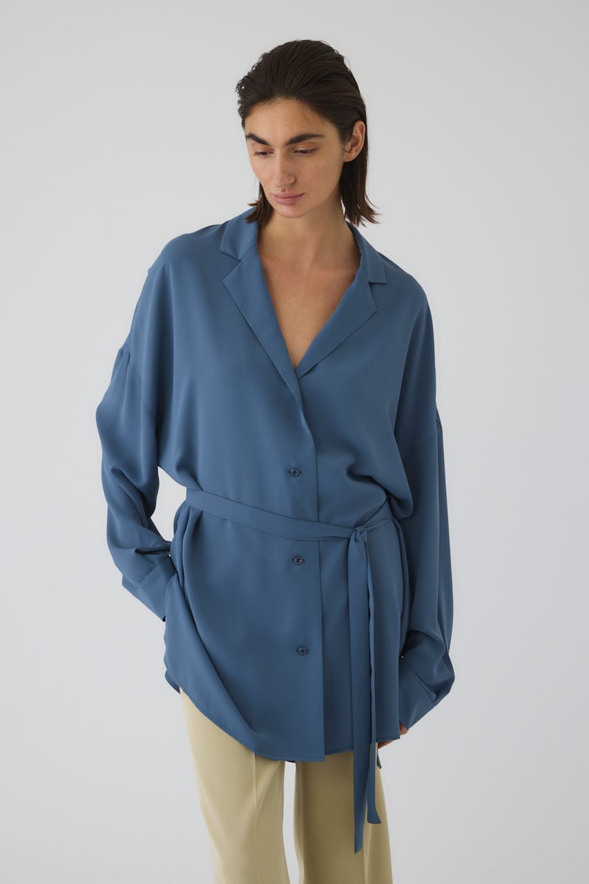 3/18- order start Open collar relax SH D/BLU FREE