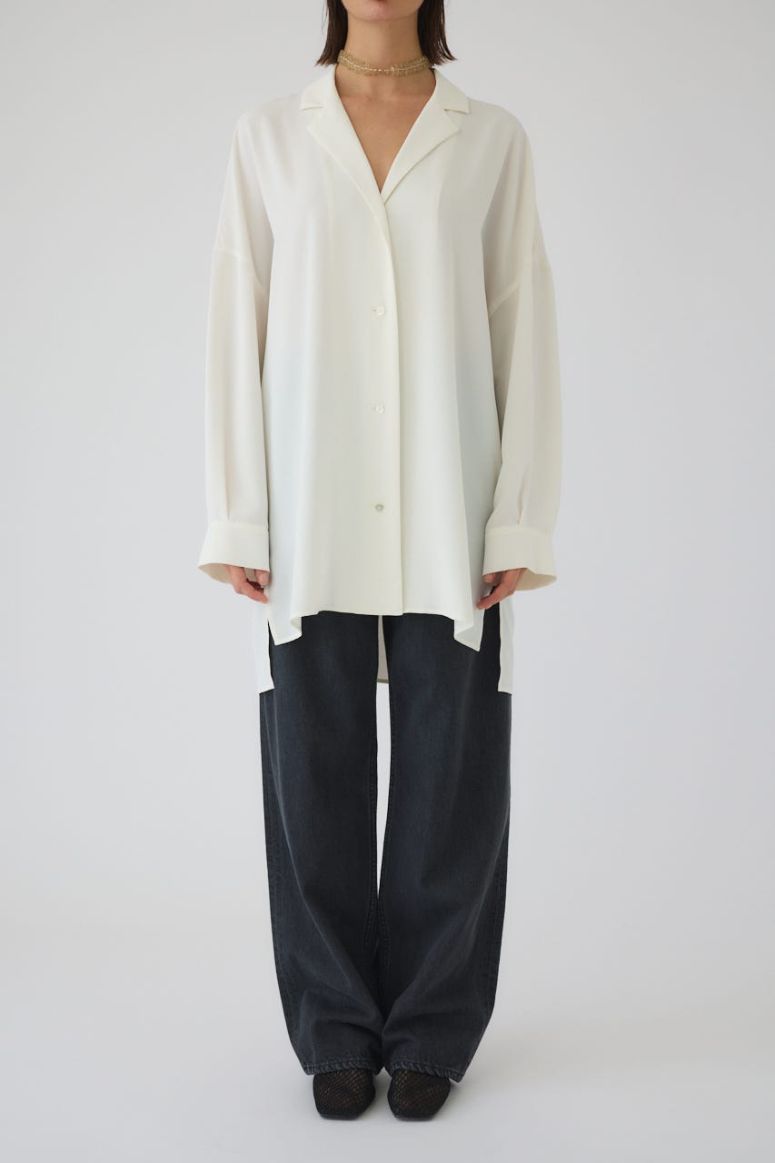 3/18- order start Open collar relax SH WHT FREE