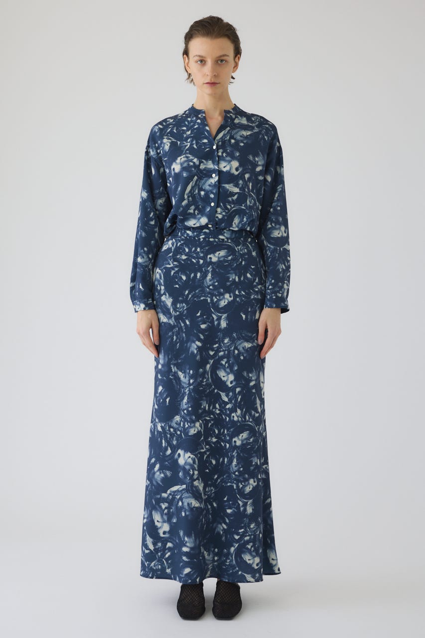 1/1- order start Air turbulence painting skirt NVY 38