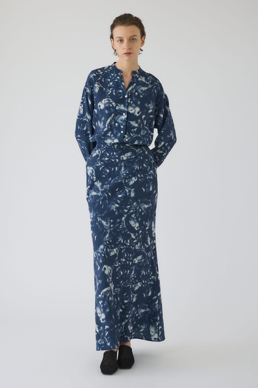 1/1- order start Air turbulence painting skirt NVY 38