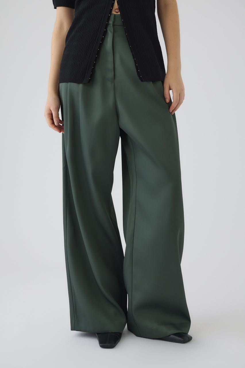 3/4 order start Hidden detail wide pants GRN 36
