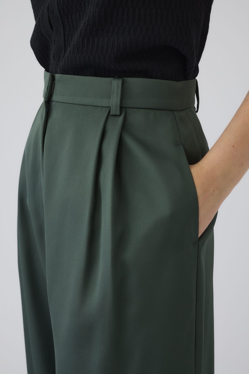 3/4 order start Hidden detail wide pants GRN 36