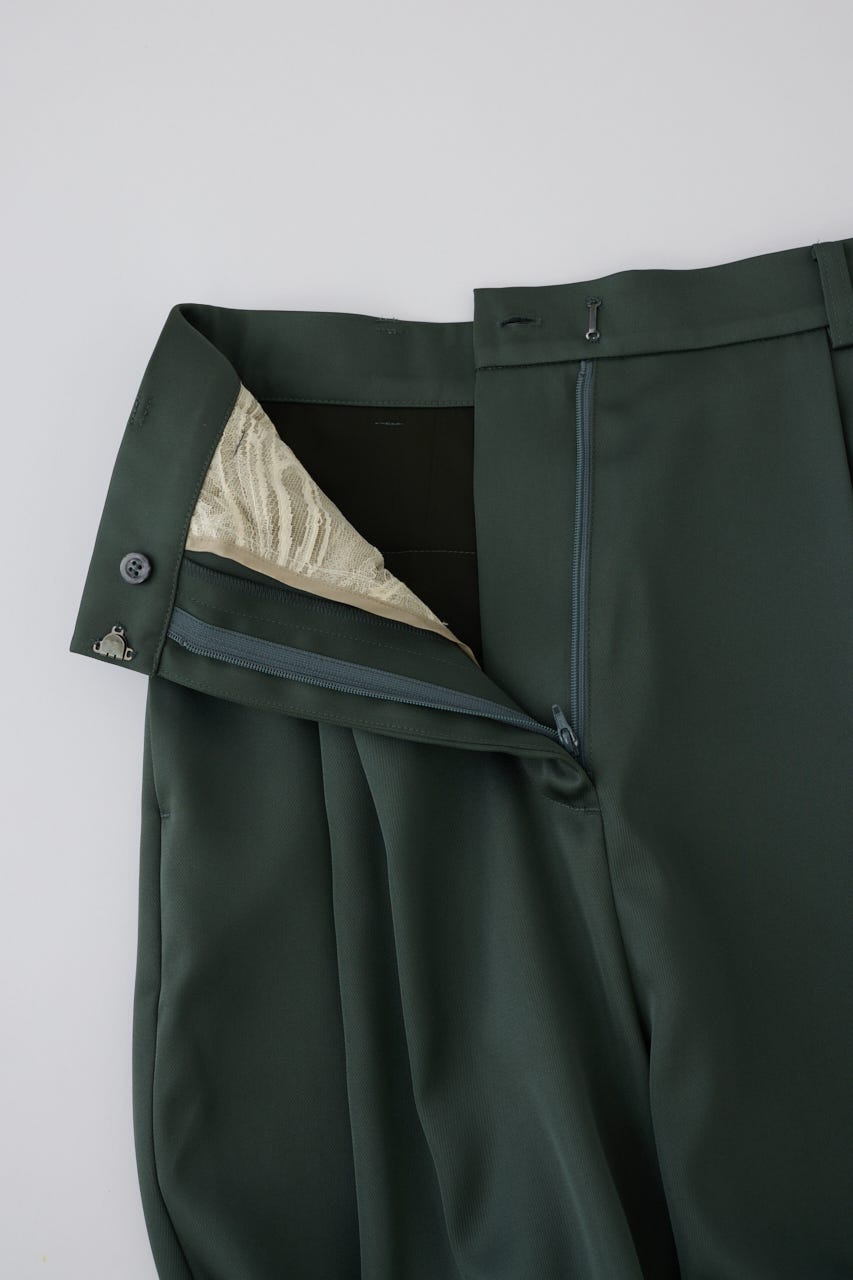 3/4 order start Hidden detail wide pants GRN 36