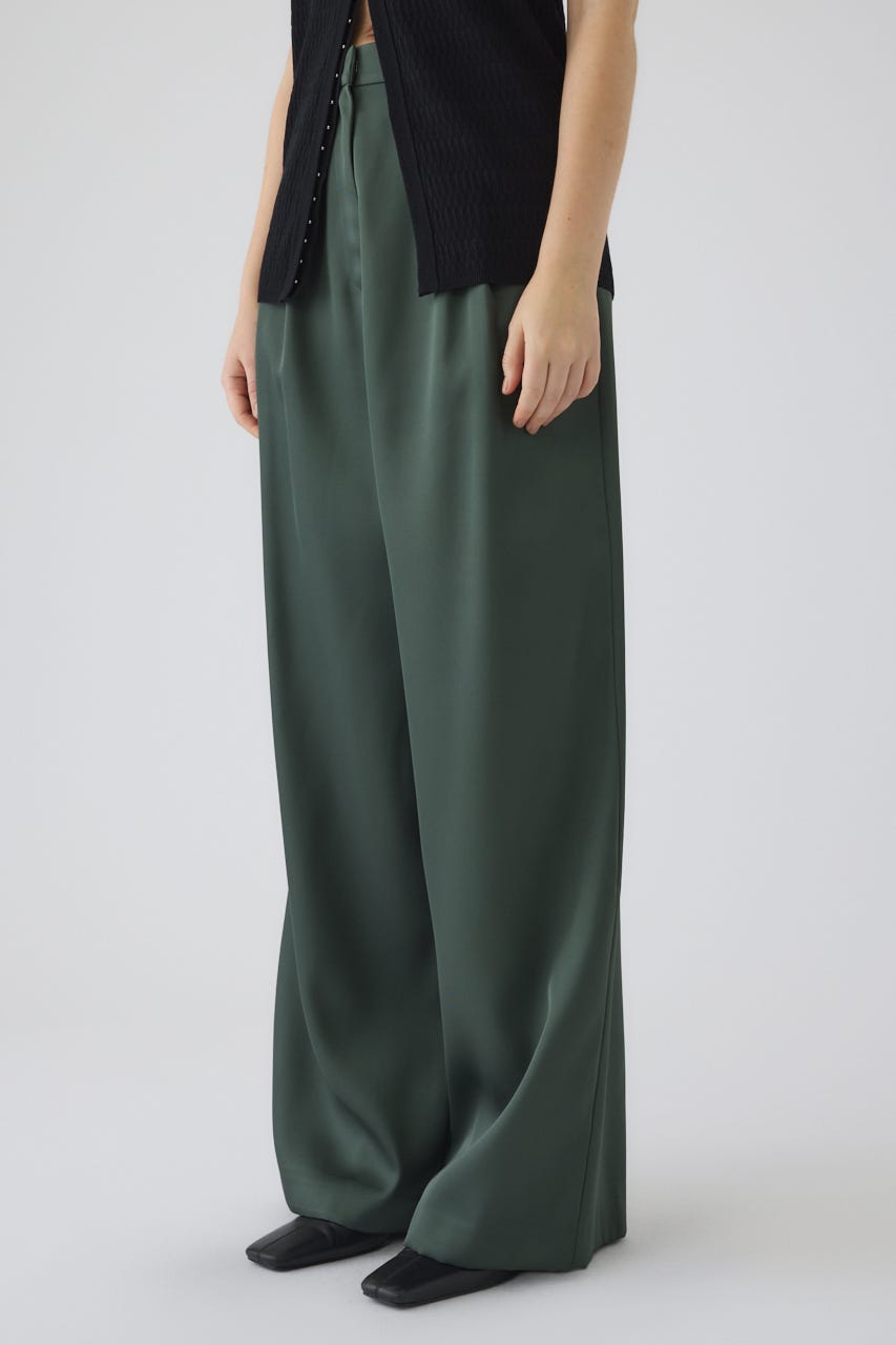 3/4 order start Hidden detail wide pants GRN 36