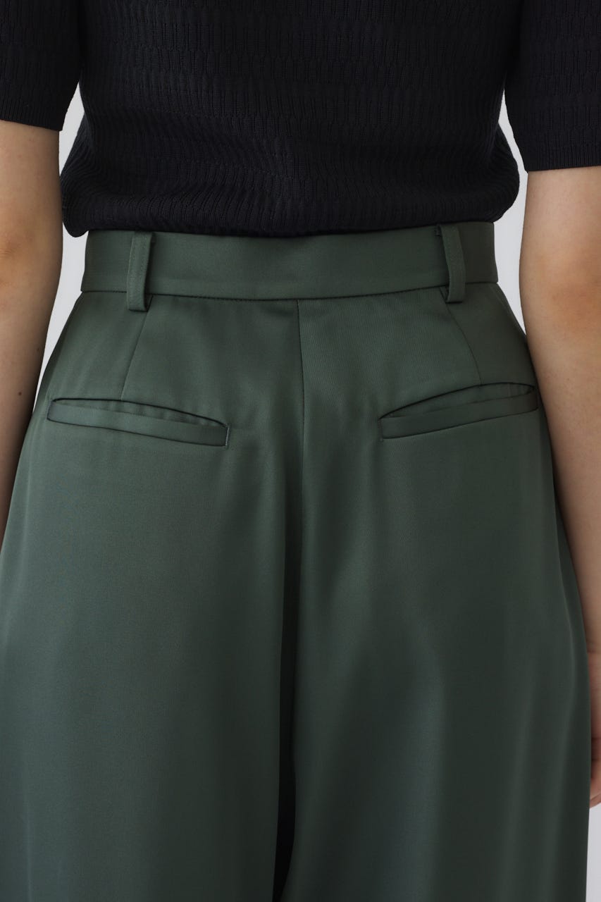 3/4 order start Hidden detail wide pants GRN 36
