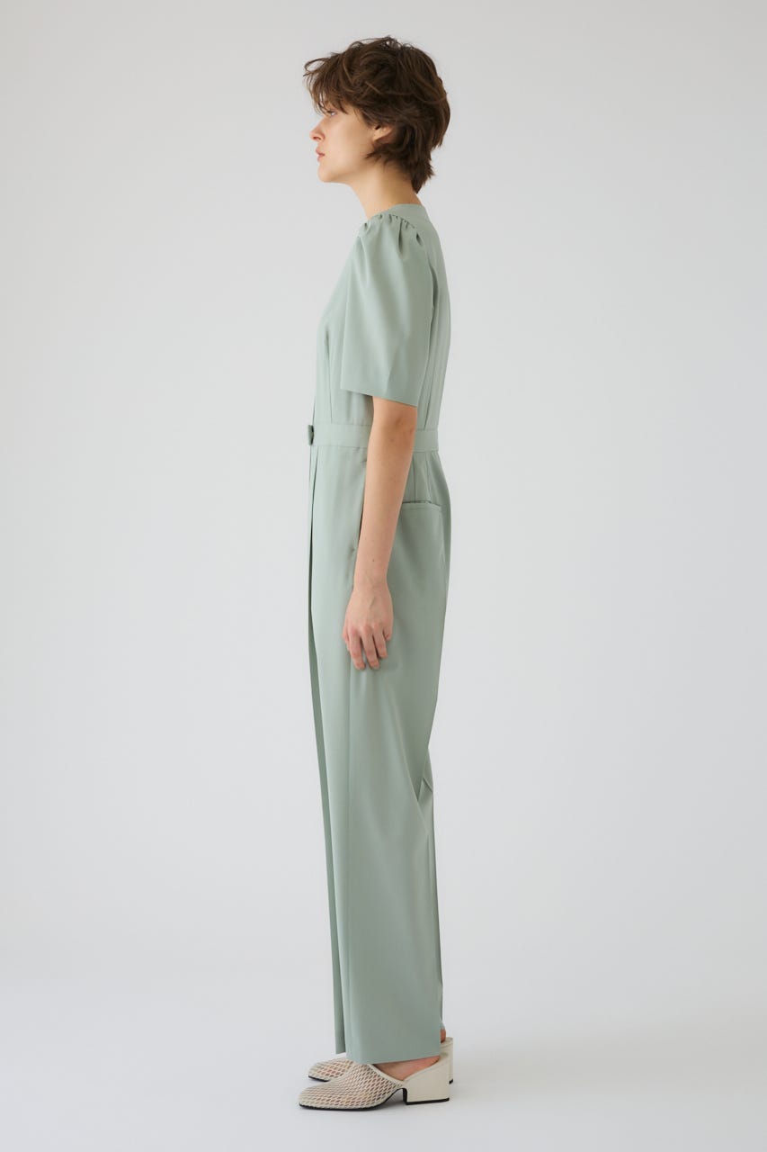 5/13- order start Puff sleeve solid jumpsuit L/GRN 36