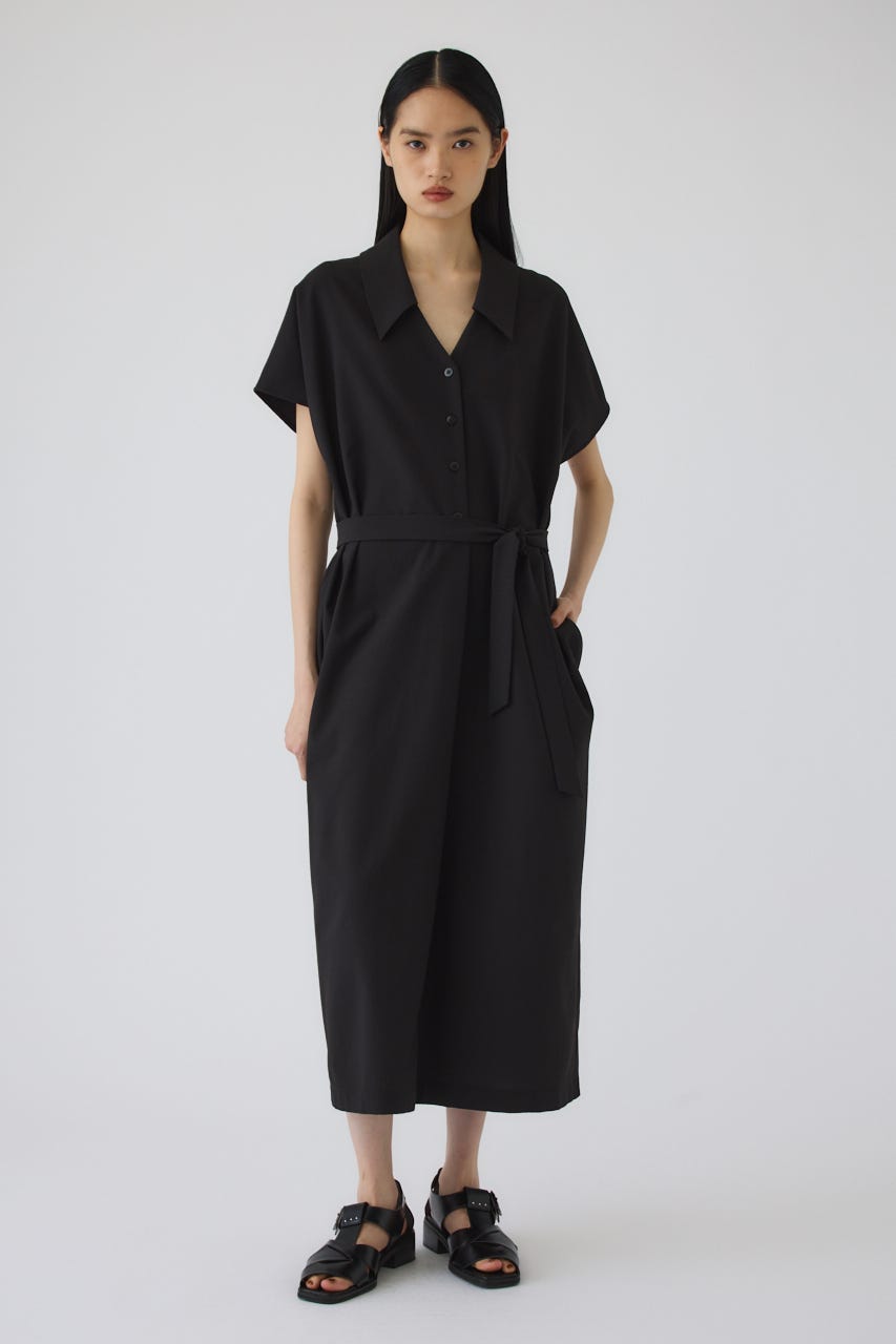 5/1- order start Wide relax summer dress BLK 36