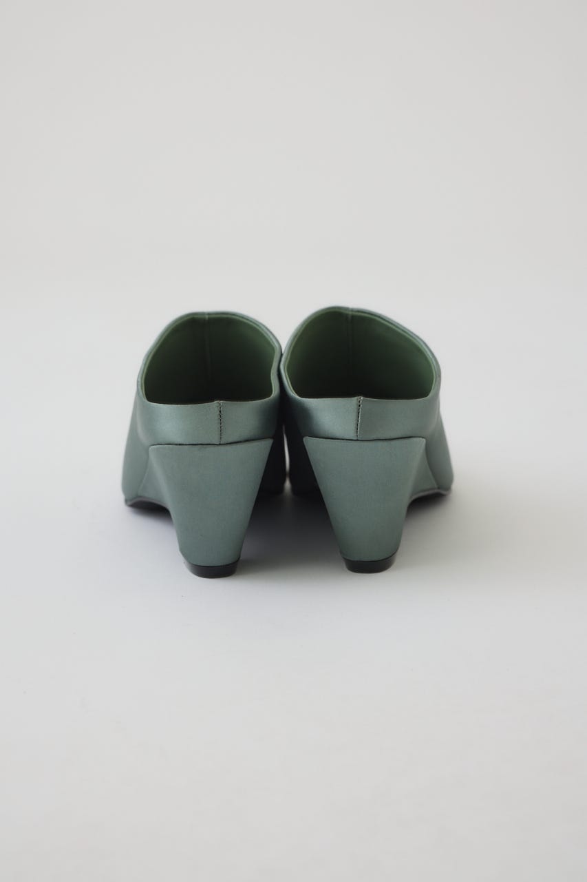 1/1- order start Pointed satin mule L/KHA 38