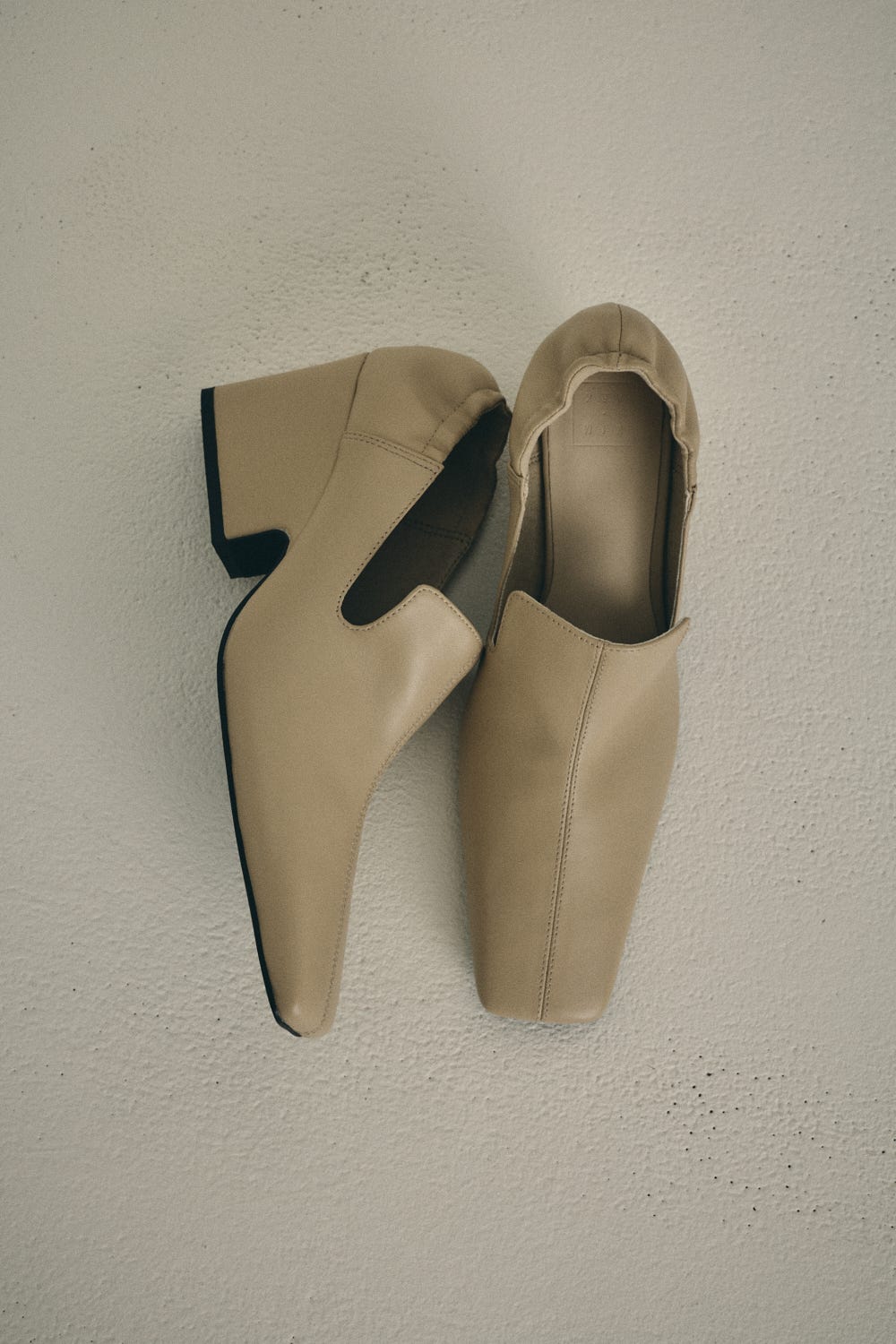 3/4 order start Leather square toe heel BEG 36