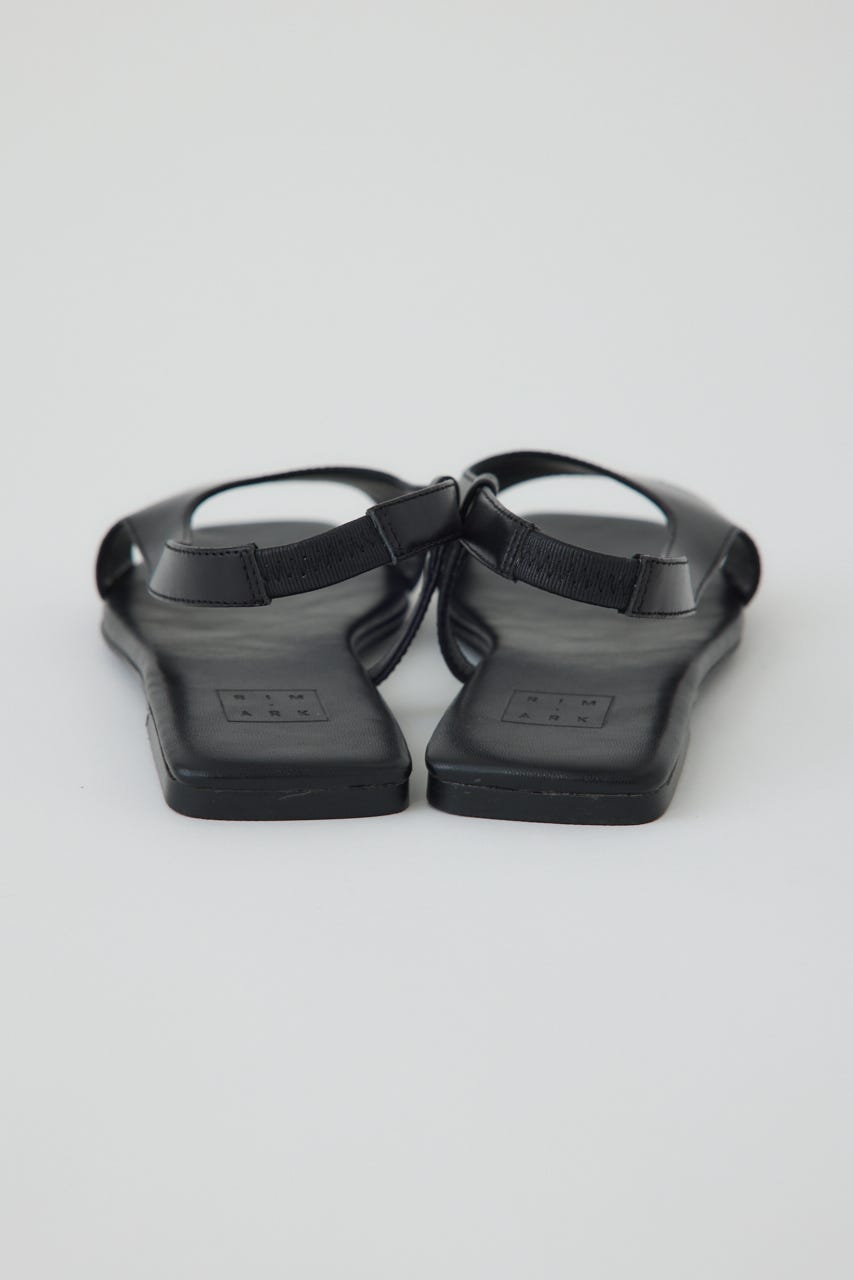 4/15- order start Minimal leather sandal BLK 39