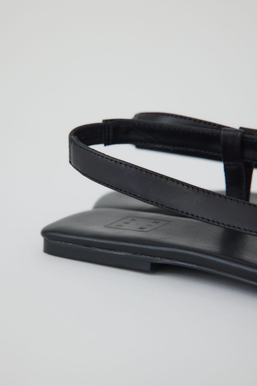 4/15- order start Minimal leather sandal BLK 39