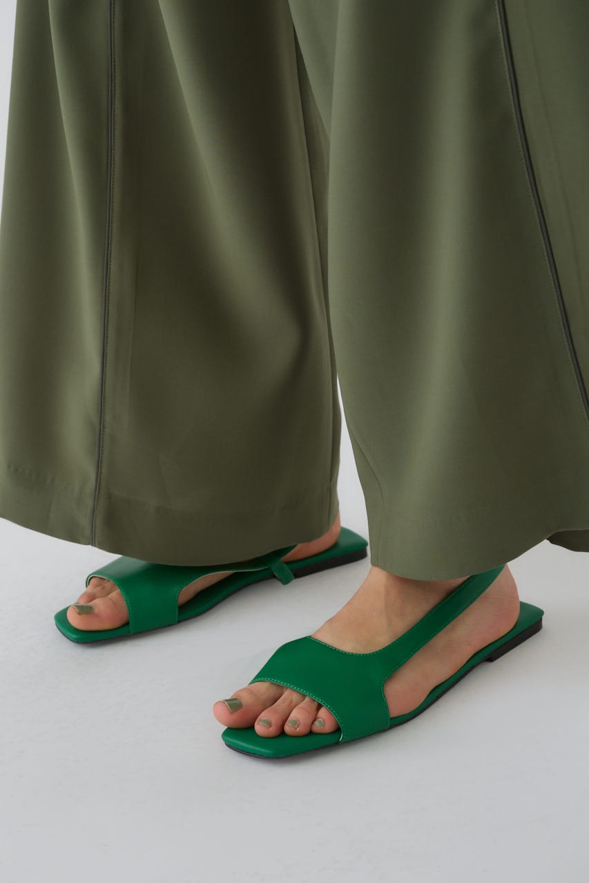 4/15- order start Minimal leather sandal GRN 37