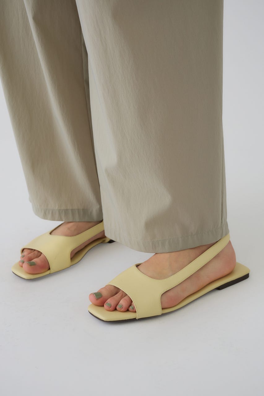 4/15- order start Minimal leather sandal L/YEL 36
