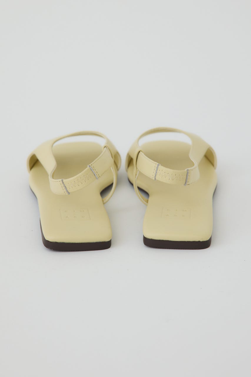 4/15- order start Minimal leather sandal L/YEL 36