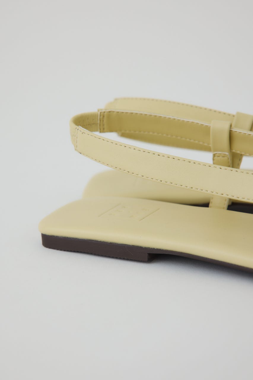 4/15- order start Minimal leather sandal L/YEL 36