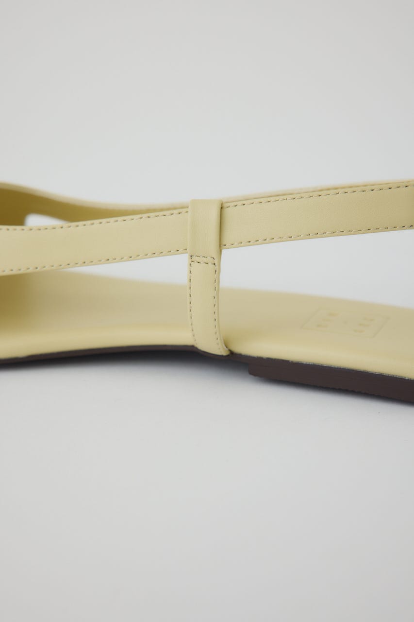 4/15- order start Minimal leather sandal L/YEL 36