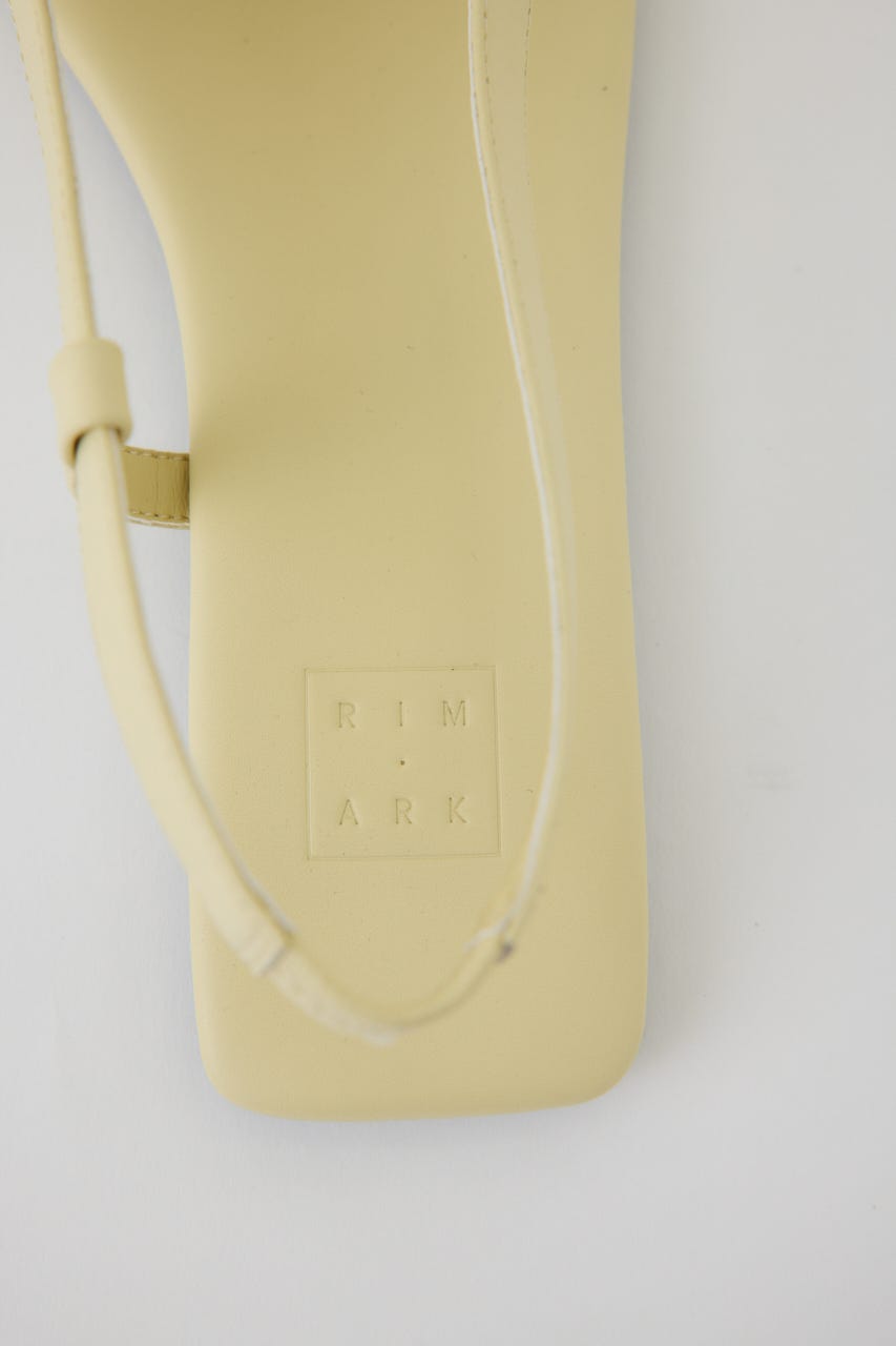 4/15- order start Minimal leather sandal L/YEL 36