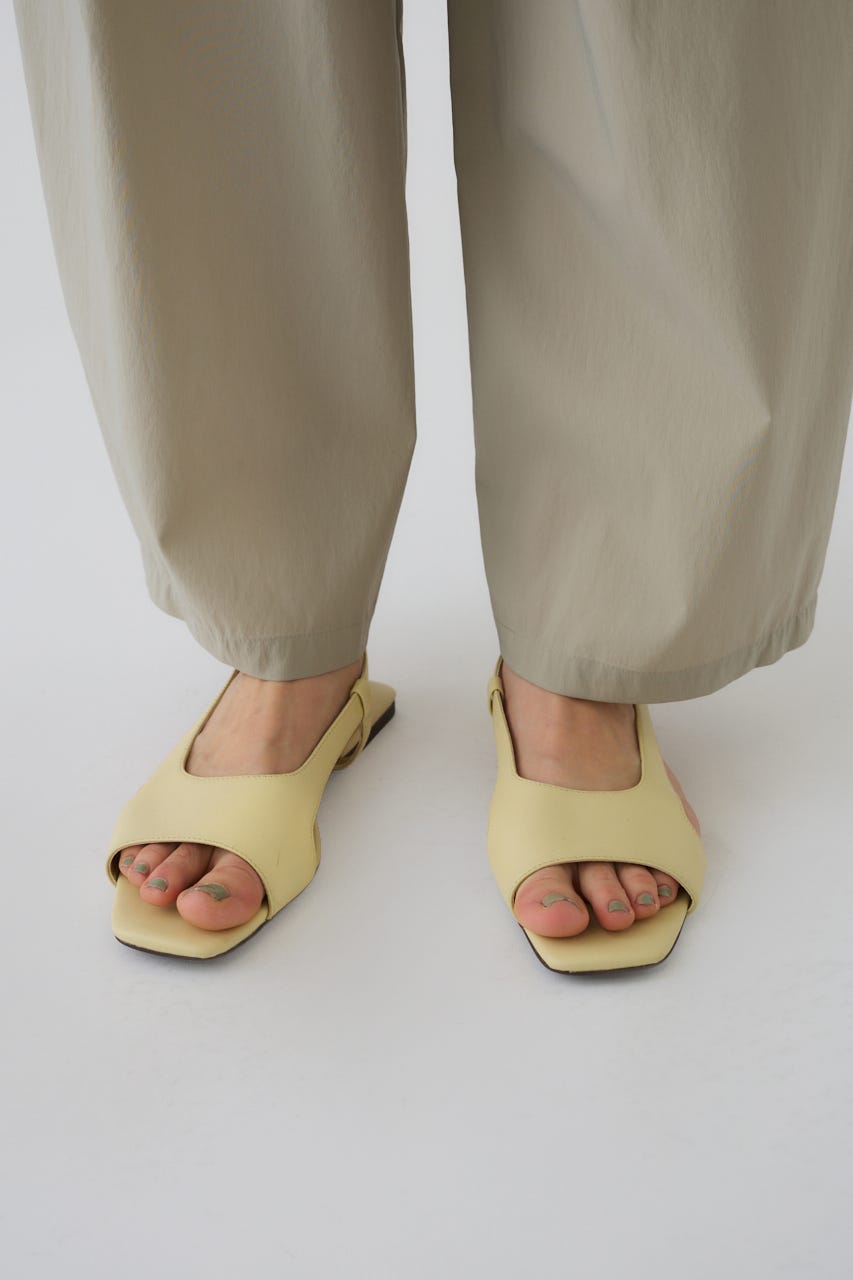 4/15- order start Minimal leather sandal L/YEL 36