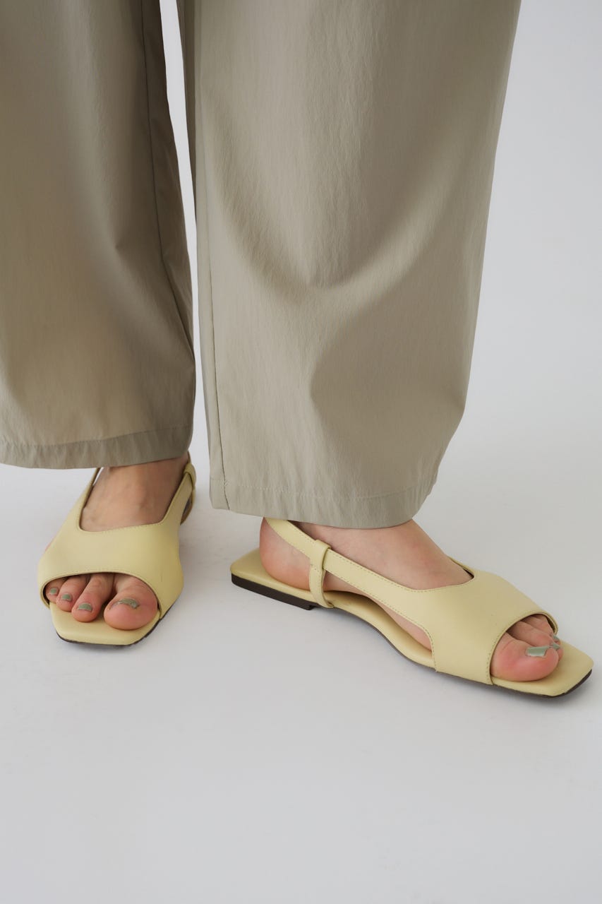 4/15- order start Minimal leather sandal L/YEL 36
