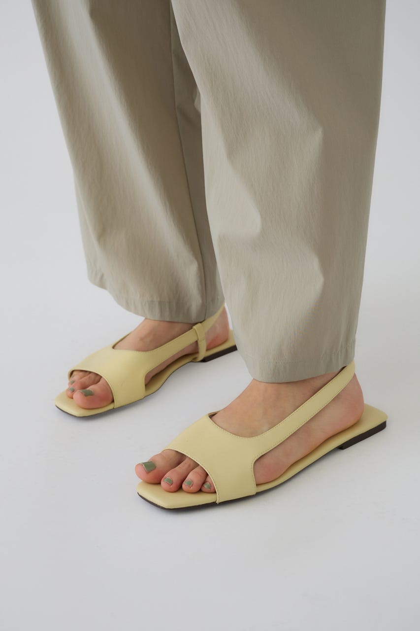 4/15- order start Minimal leather sandal L/YEL 36