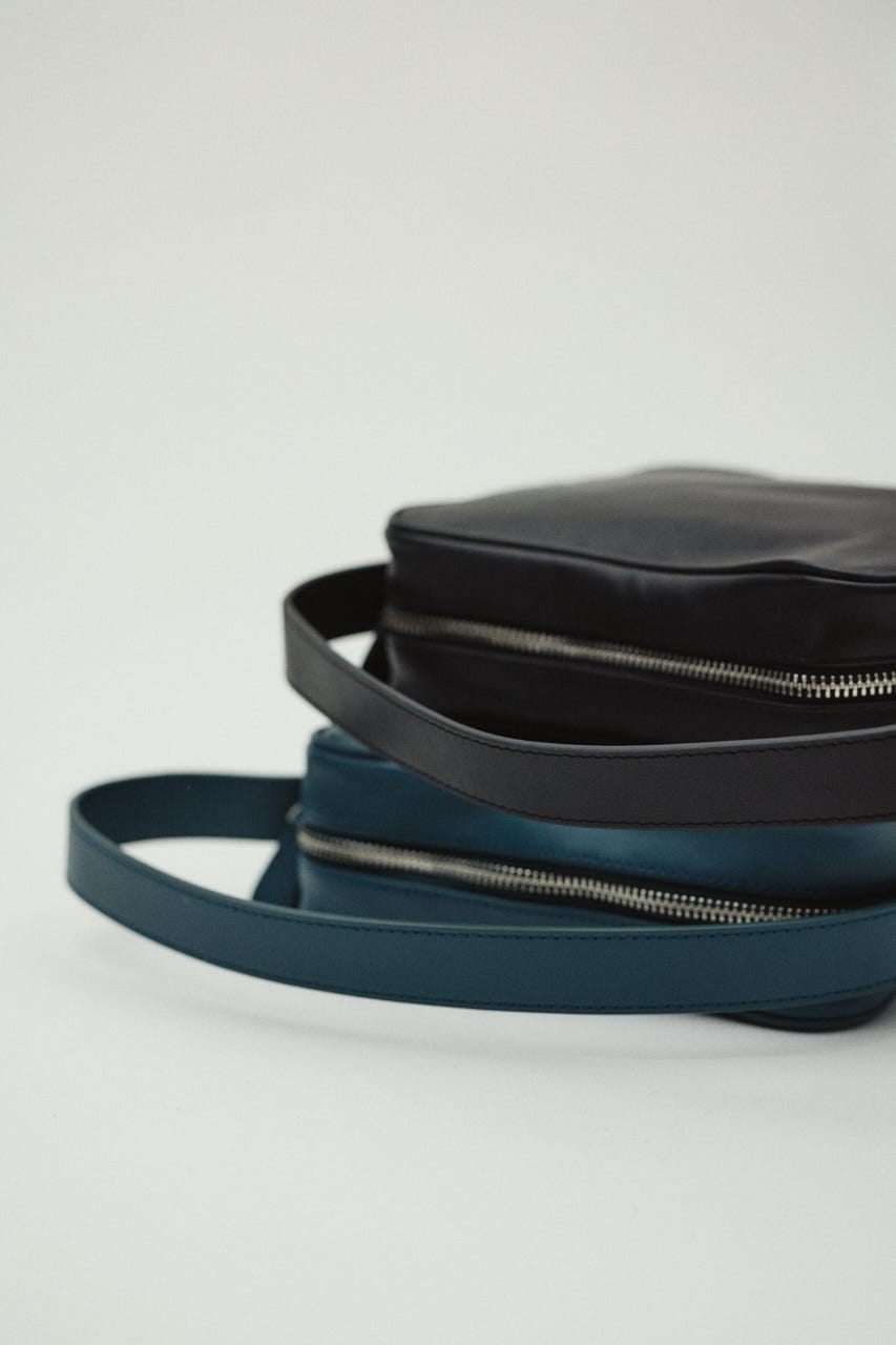 1/1- order start Boston leather mini bag D/BLU FREE