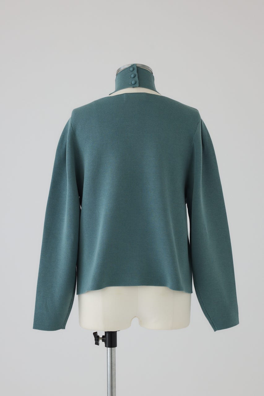 12/17- order start Neck parts knit tops BLU FREE