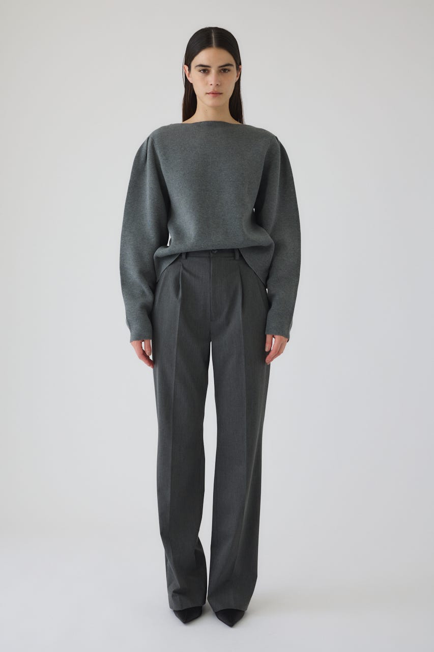 12/17- order start Neck parts knit tops GRY FREE