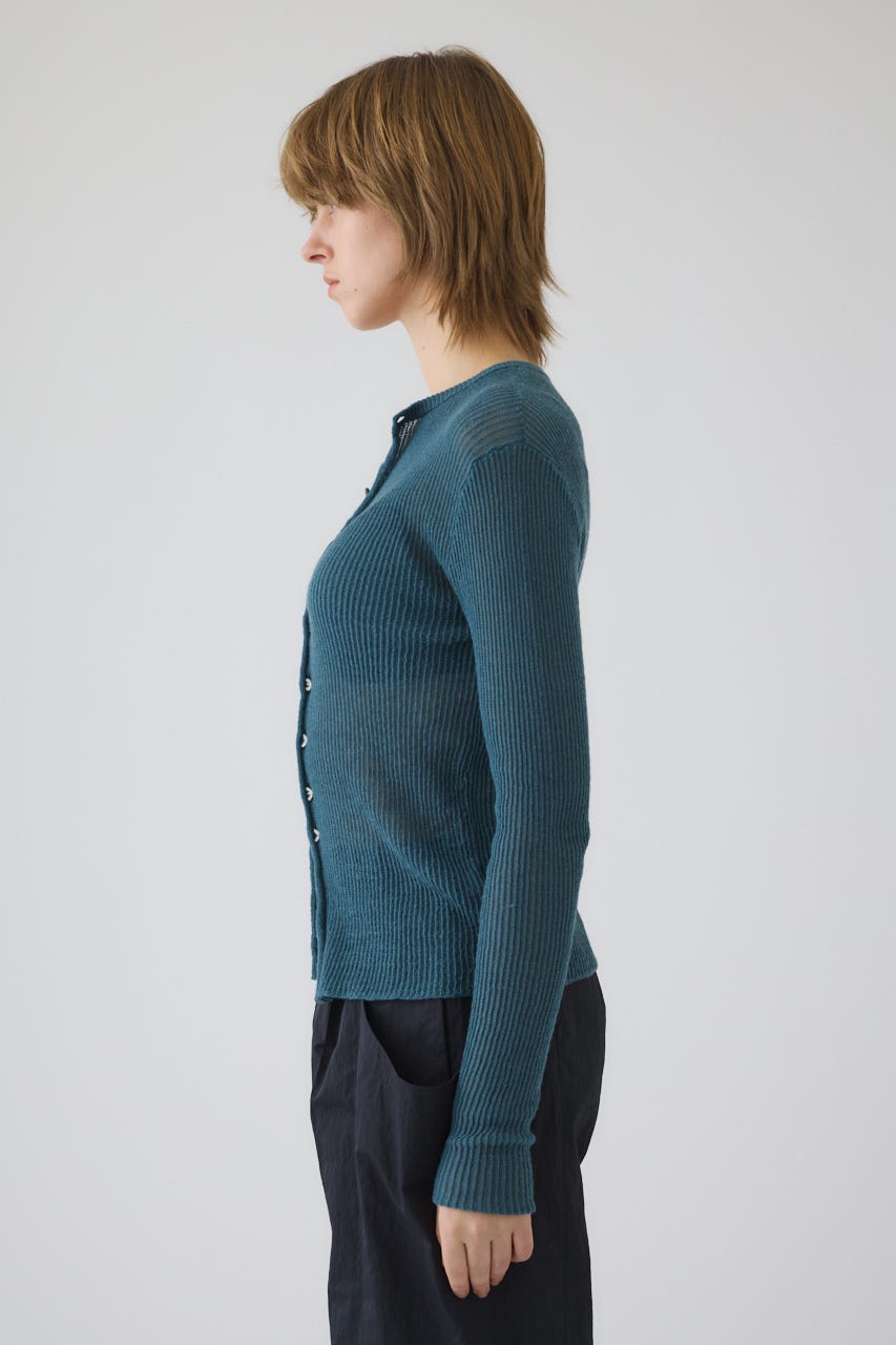 2/4- order start Sheer rib spring knit BLU FREE