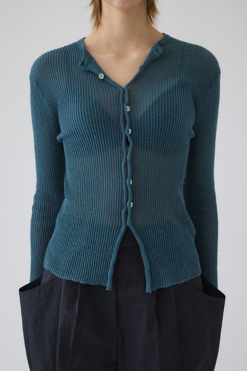 2/4- order start Sheer rib spring knit BLU FREE