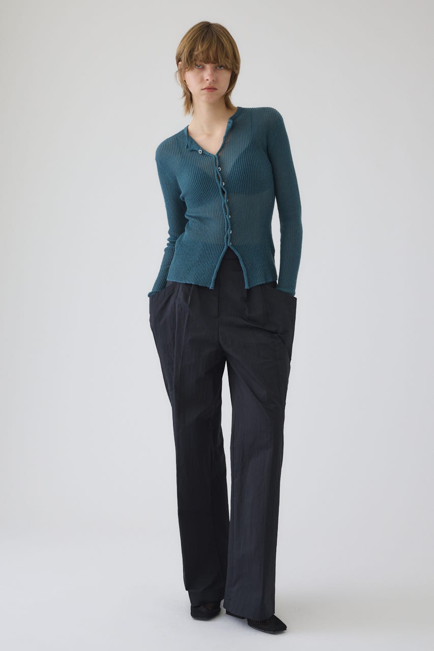 2/4- order start Sheer rib spring knit BLU FREE