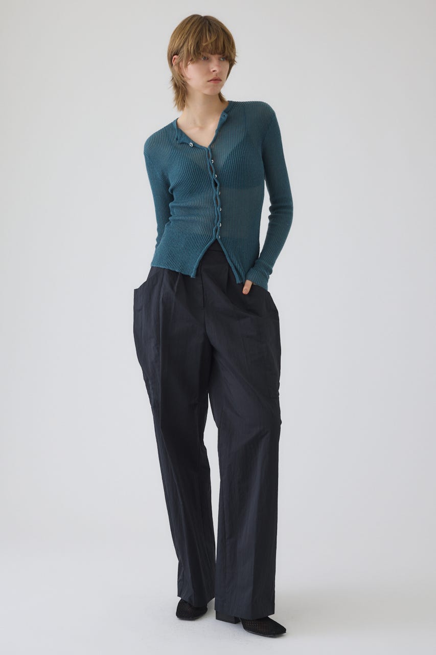 2/4- order start Sheer rib spring knit BLU FREE