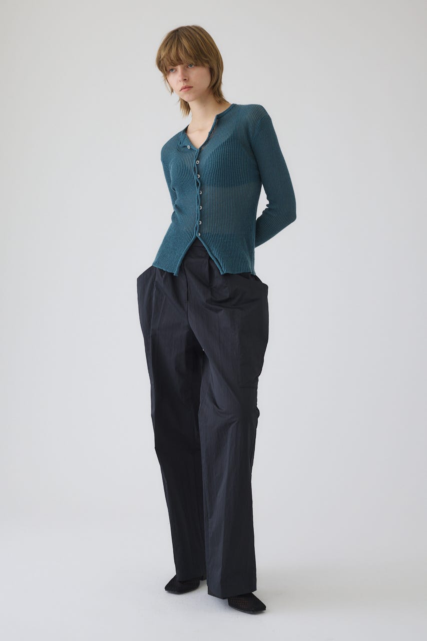 2/4- order start Sheer rib spring knit BLU FREE