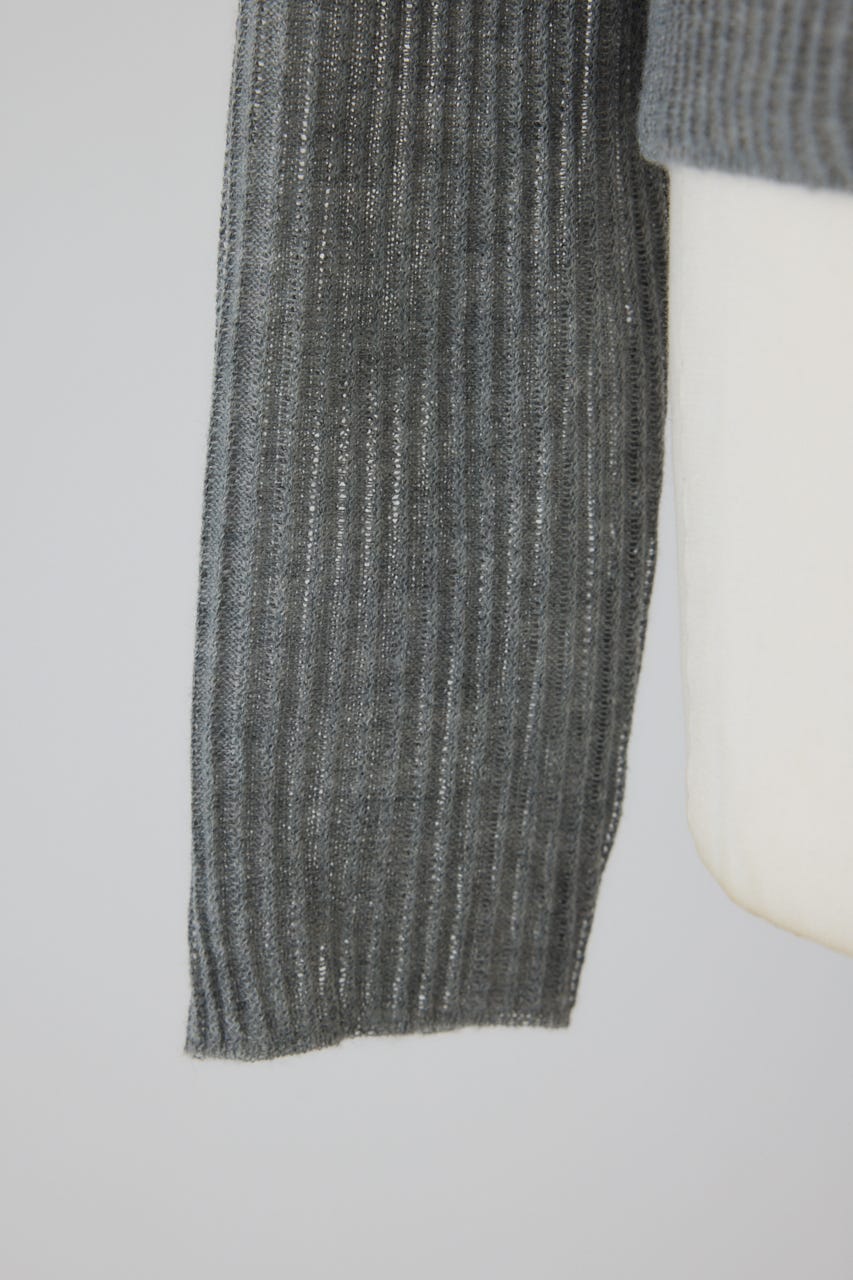 2/4- order start Sheer rib spring knit GRY FREE