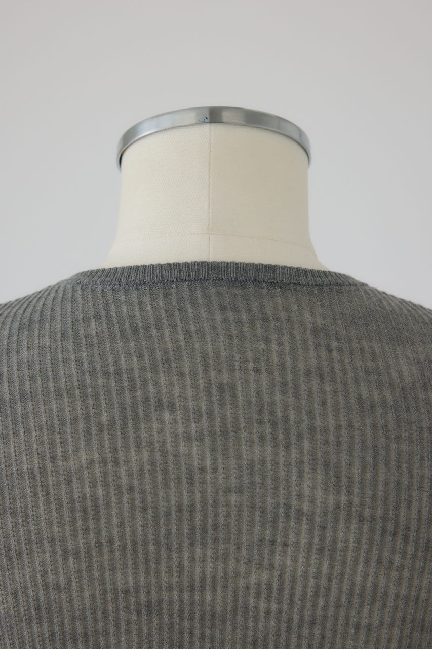 2/4- order start Sheer rib spring knit GRY FREE