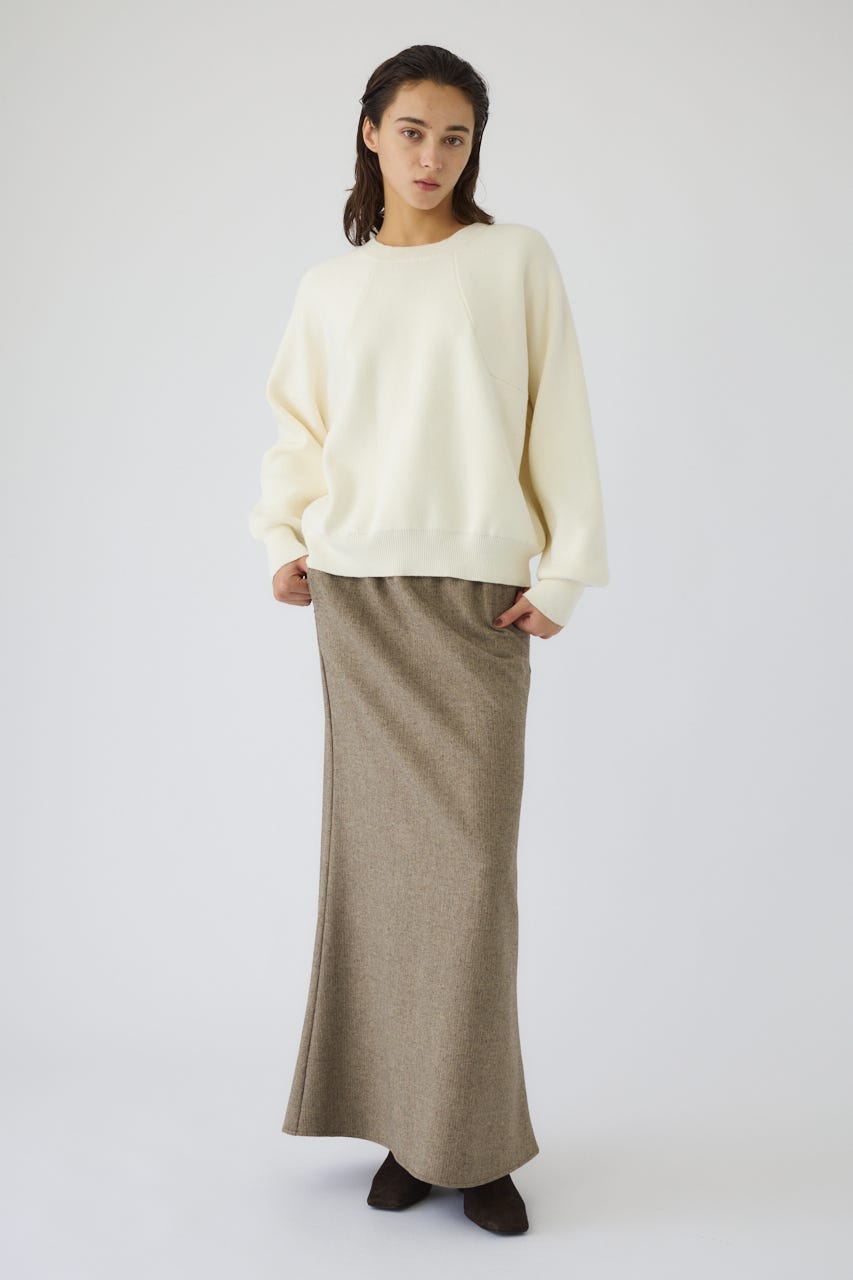 10/22- order start Elastic touch basic knit WHT FREE